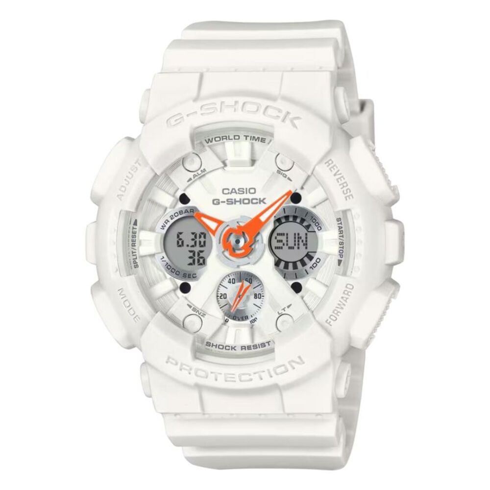 Casio Women's Classic White Dial Watch - GMA-S120SA-7A1